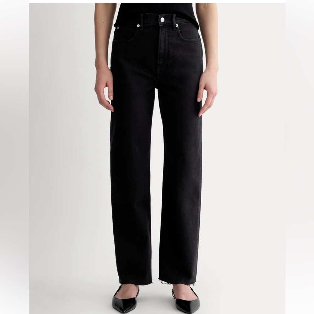 Everlane Women's Straight Leg Black Jeans